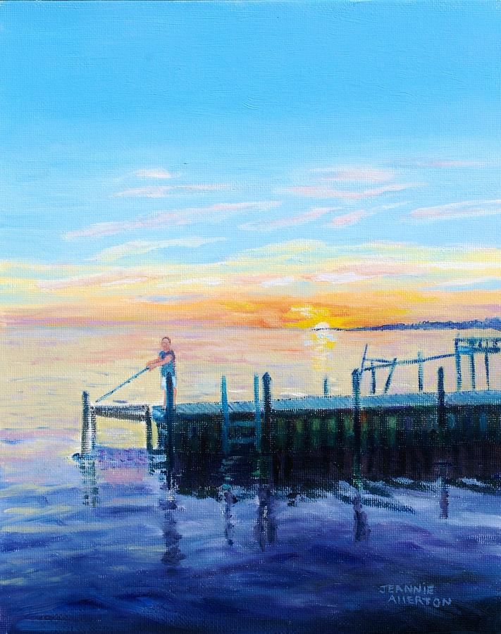 Sunset Bliss Painting by Jeannie Allerton