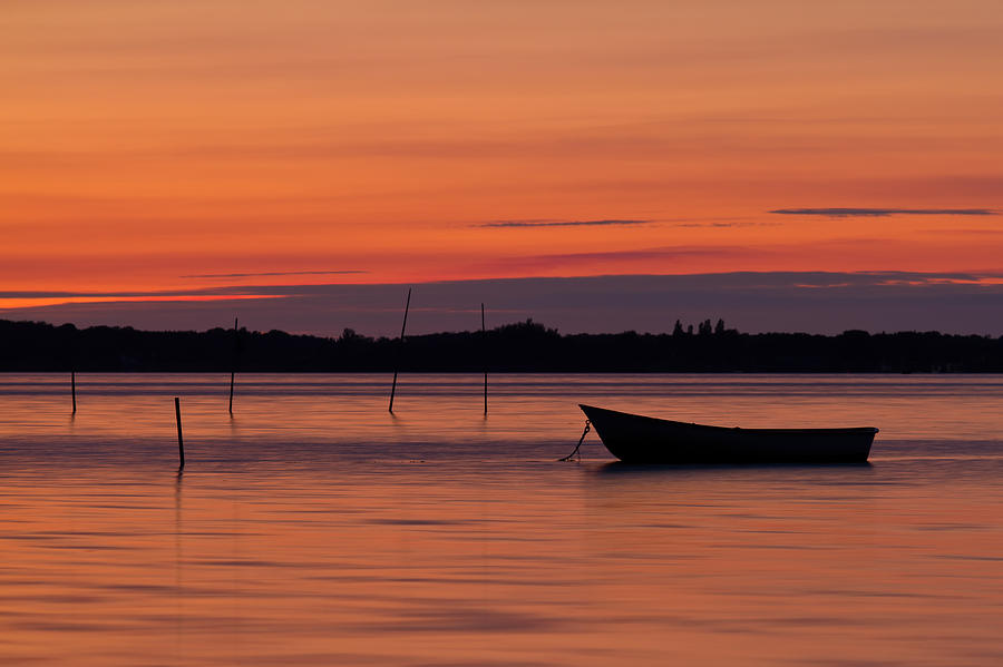 Sunset Boat Photograph by Gert Lavsen