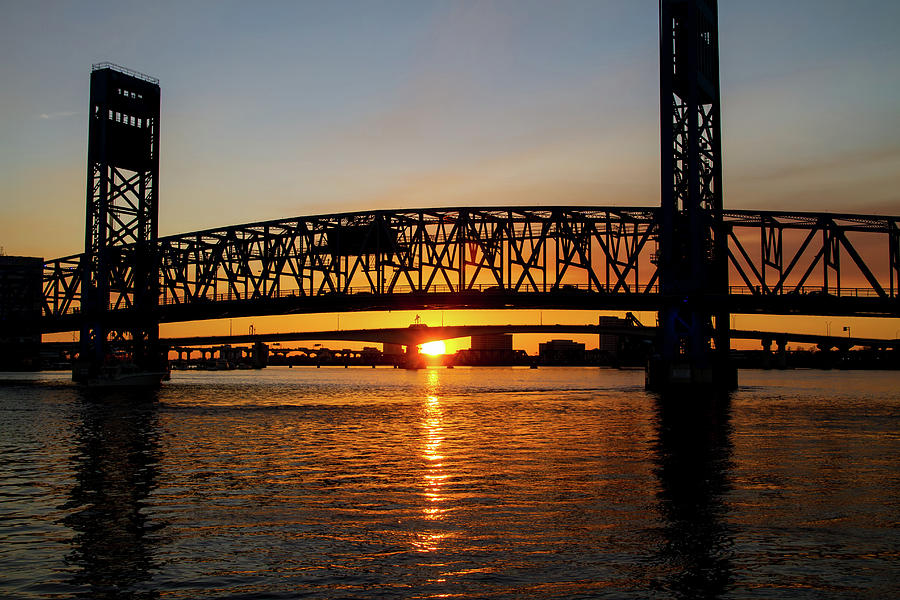 Sunset Bridge 5 Photograph by Arthur Dodd