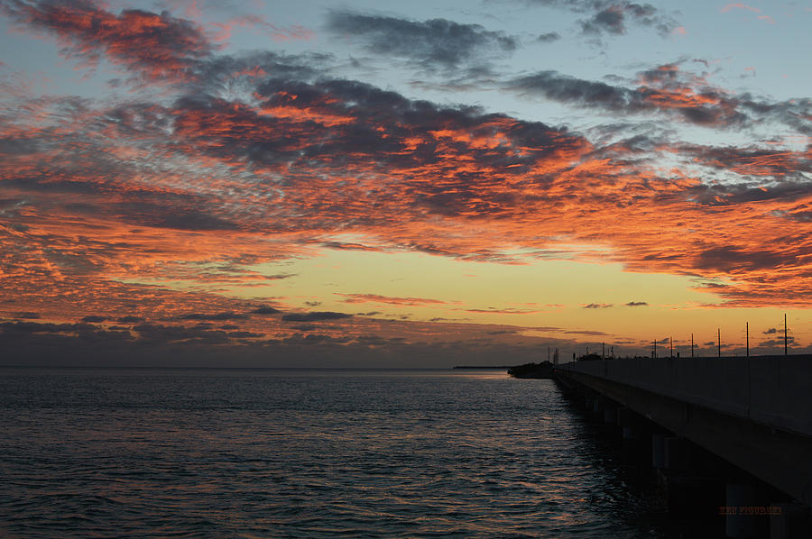 Sunset Bridge Islamorada Florida Photograph by Ken Figurski