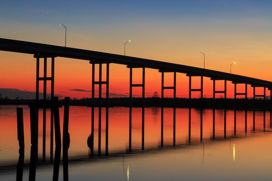 Sunset Bridge Photograph by Travis Rogers
