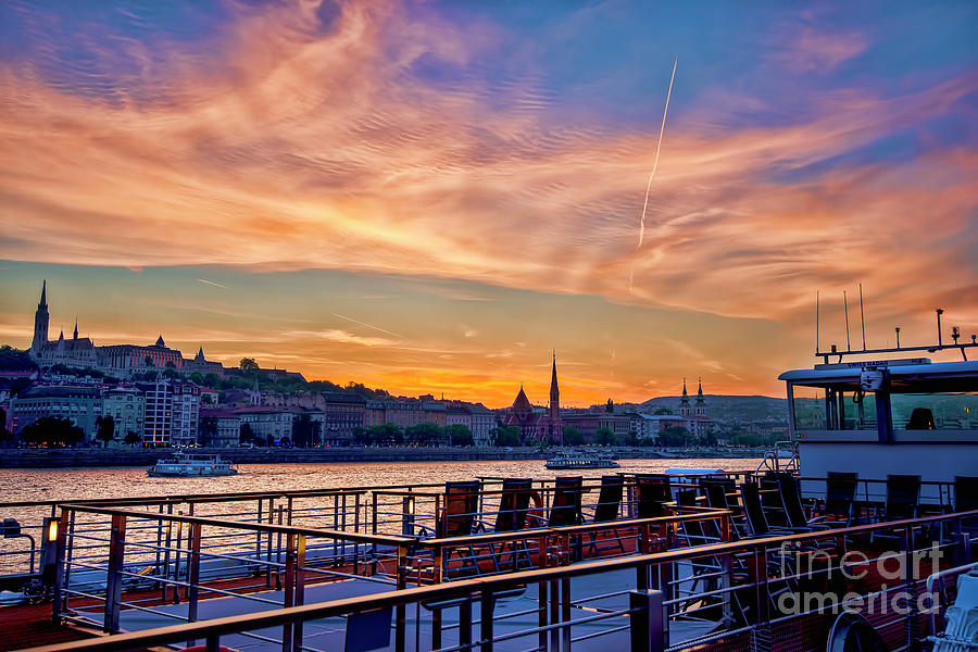 Sunset Budapest Photograph by Baywest Imaging