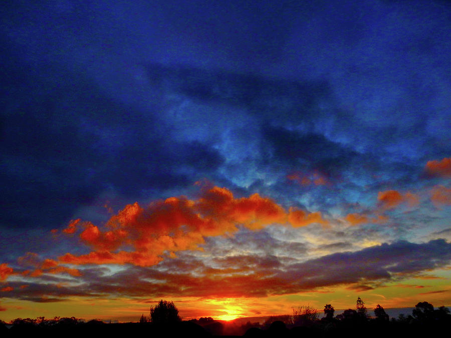 Sunset Burst Photograph by Mark Blauhoefer