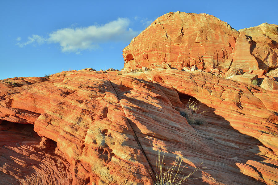 Sunset Butte in Valley of Fire Photograph by Ray Mathis