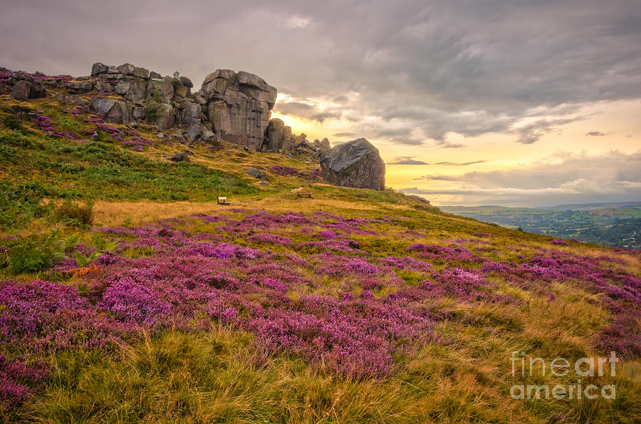Sunset by Cow and Calf Rocks Photograph by Mariusz Talarek
