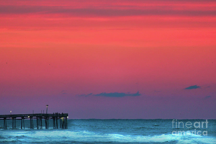 Sunset by the Avalon Pier Photograph by Karin Everhart