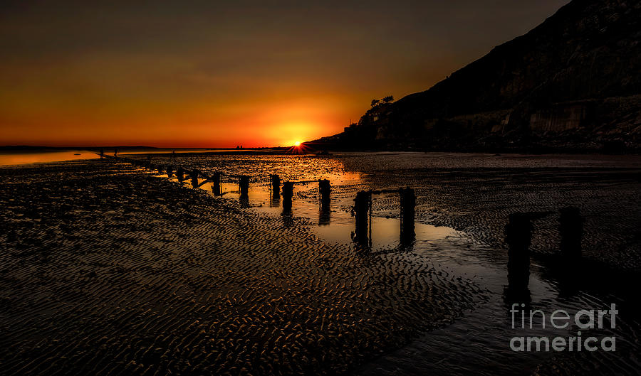 Sunset Photograph - Sunset By The Beach by Adrian Evans