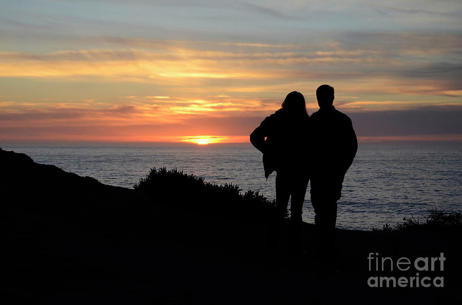 Sunset California Coast Photograph by Bob Christopher