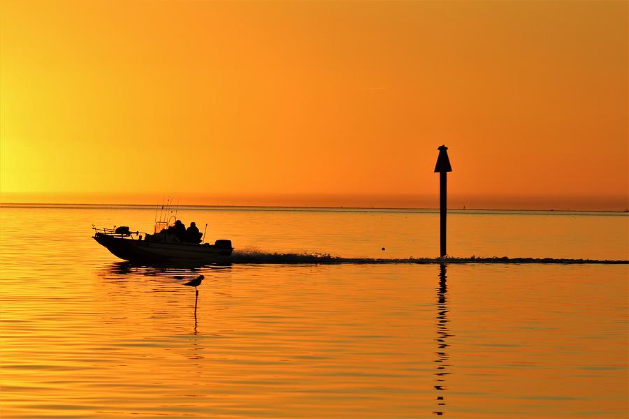 Sunset Photograph - Sunset Captain  by Jonathan Morgan