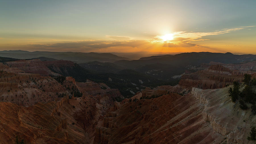 Sunset Cedar Breaks National Monument Utah Photograph by Lawrence S Richardson Jr