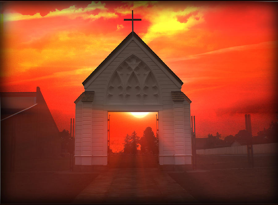 Sunset Church Photograph by Gravityx9   Designs