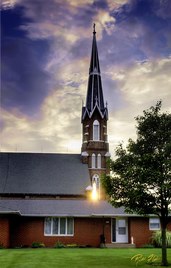 Sunset Church Photograph by Rikk Flohr