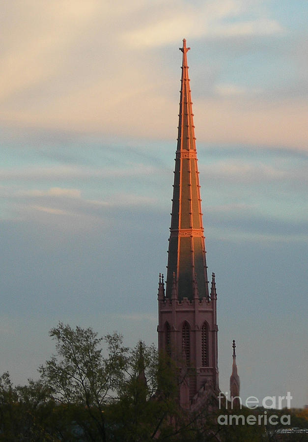 Sunset Church Photograph by Skip Willits