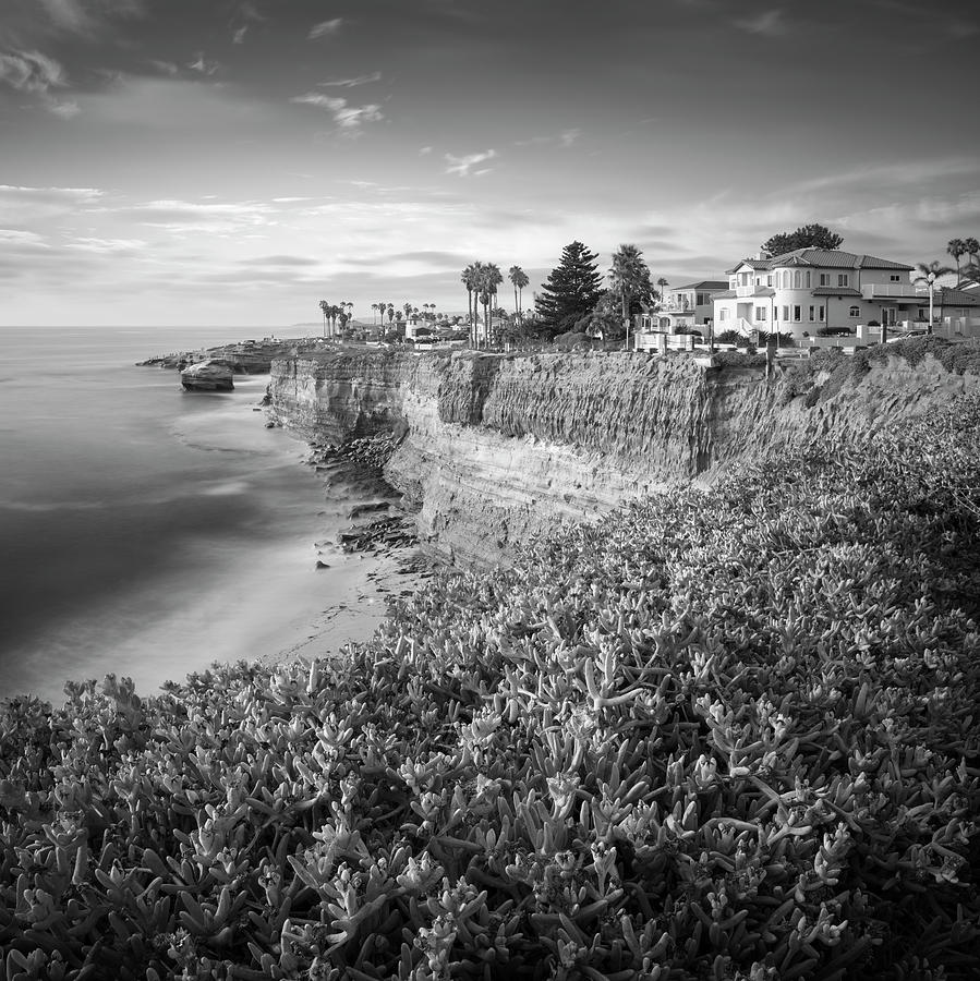 San Diego Photograph - Sunset Cliffs Beach and Homes by William Dunigan