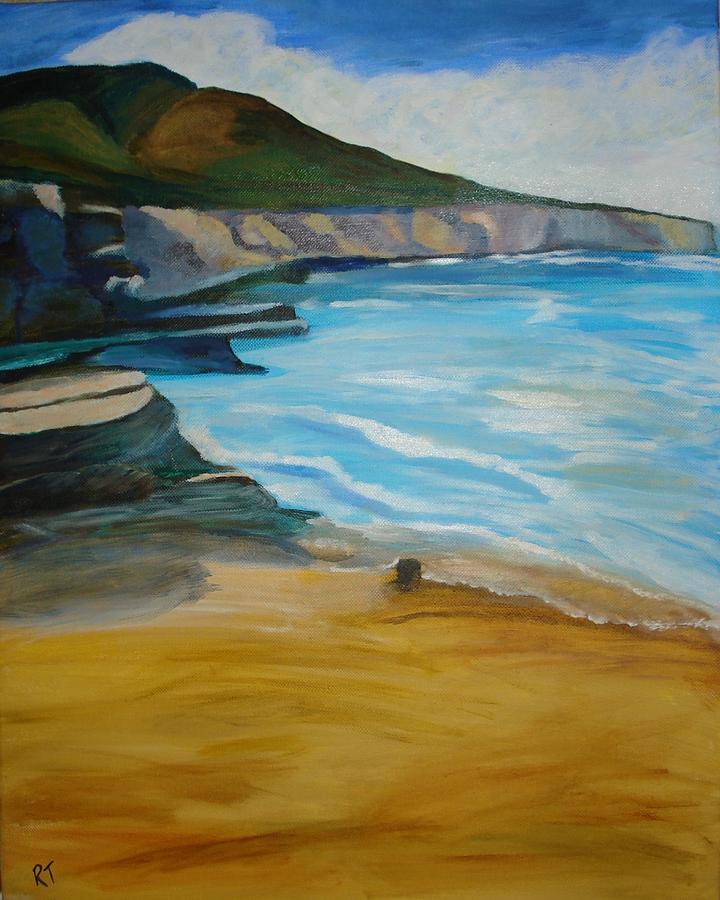 Sunset Cliffs Painting by Rita Tortorelli