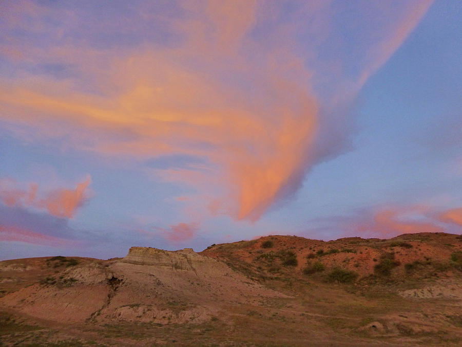 Sunset Clouds, Badlands Photograph by Cris Fulton