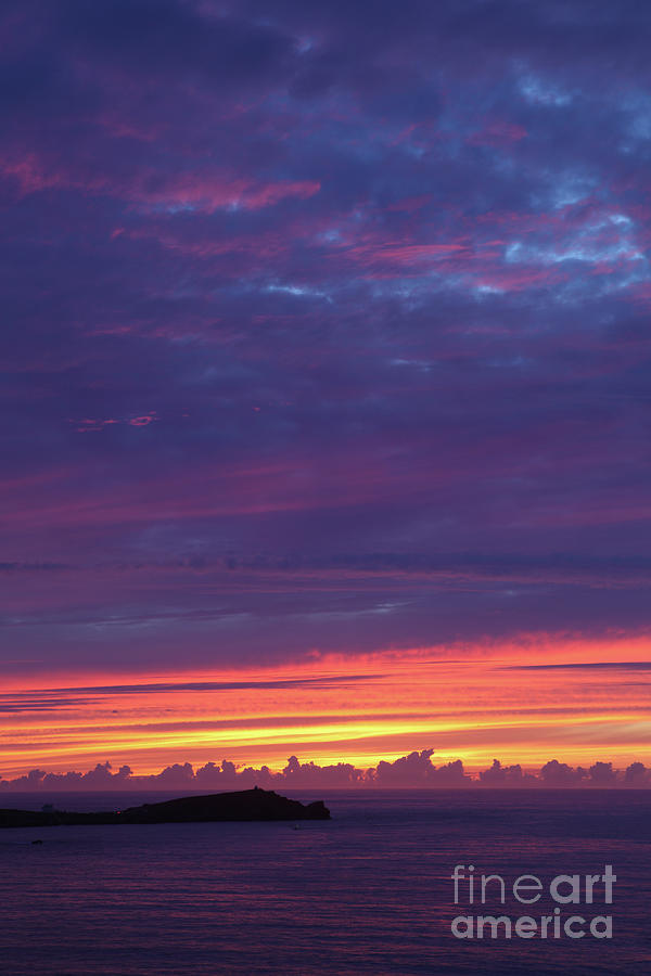 Sunset Clouds in Newquay, UK Photograph by Nicholas Burningham