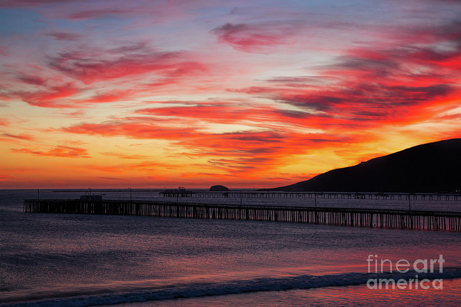 Sunset Clouds Over Avila Beach Photograph by Mimi Ditchie