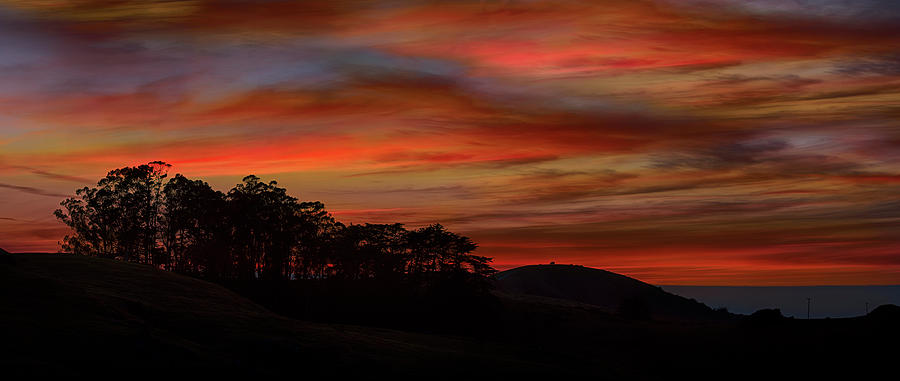 Sunset Coleman Valley Pacific Bluffs Photograph