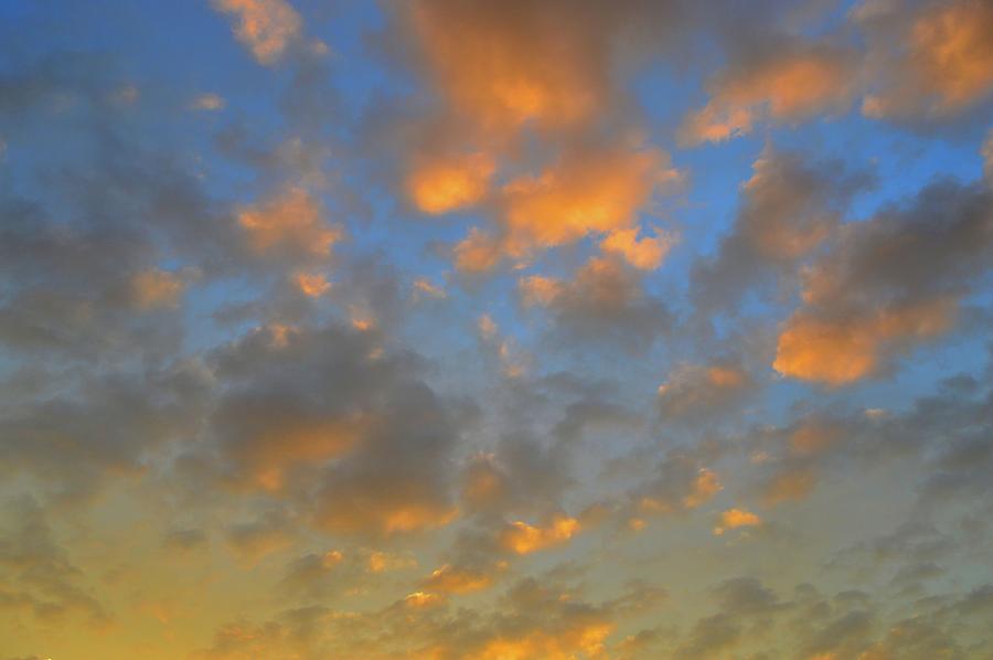 Sunset Color In The Clouds  Photograph by Lyle Crump