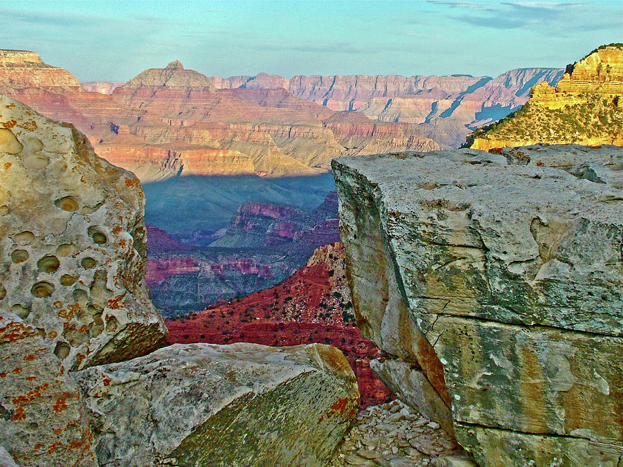 Sunset Color Splash over the Grand Canyon from Rim Trail in Grand Canyon National Park-Arizona   Photograph by Ruth Hager