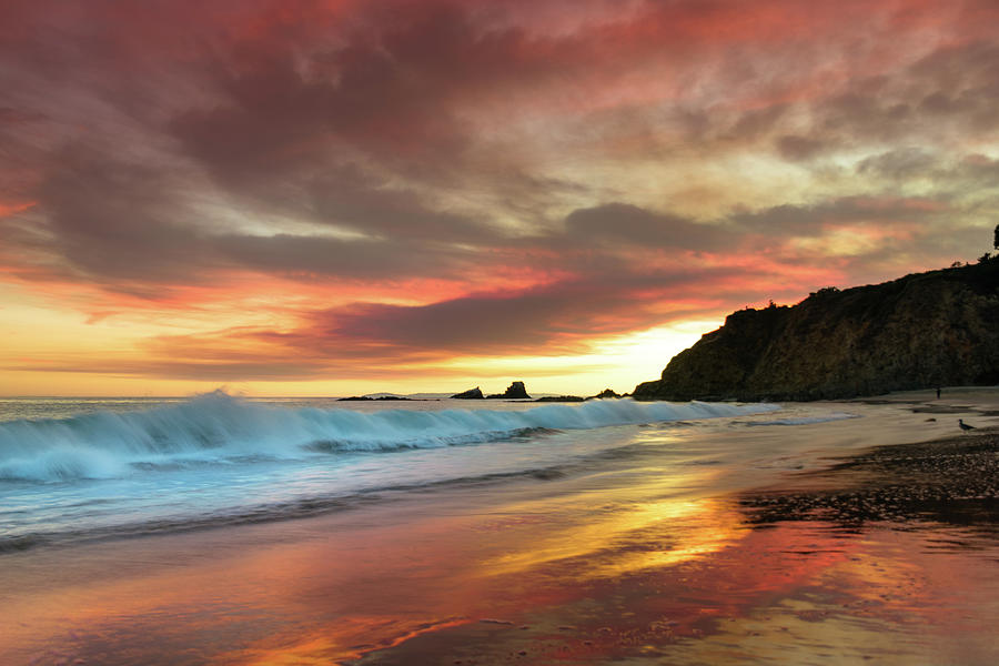 Paradise Photograph - Laguna Beach Sunset Colors by Seascaping Photography