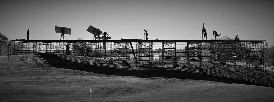 Sunset Construction in Arizona Photograph by Mark Mitchell
