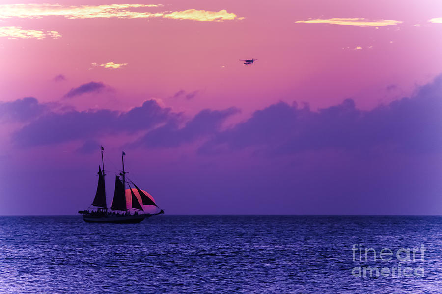 Sunset cruise - Key West 3 Photograph by Claudia M Photography