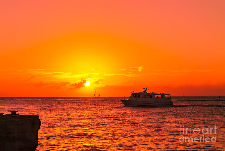 Sunset cruise - Key West 4 Photograph by Claudia M Photography