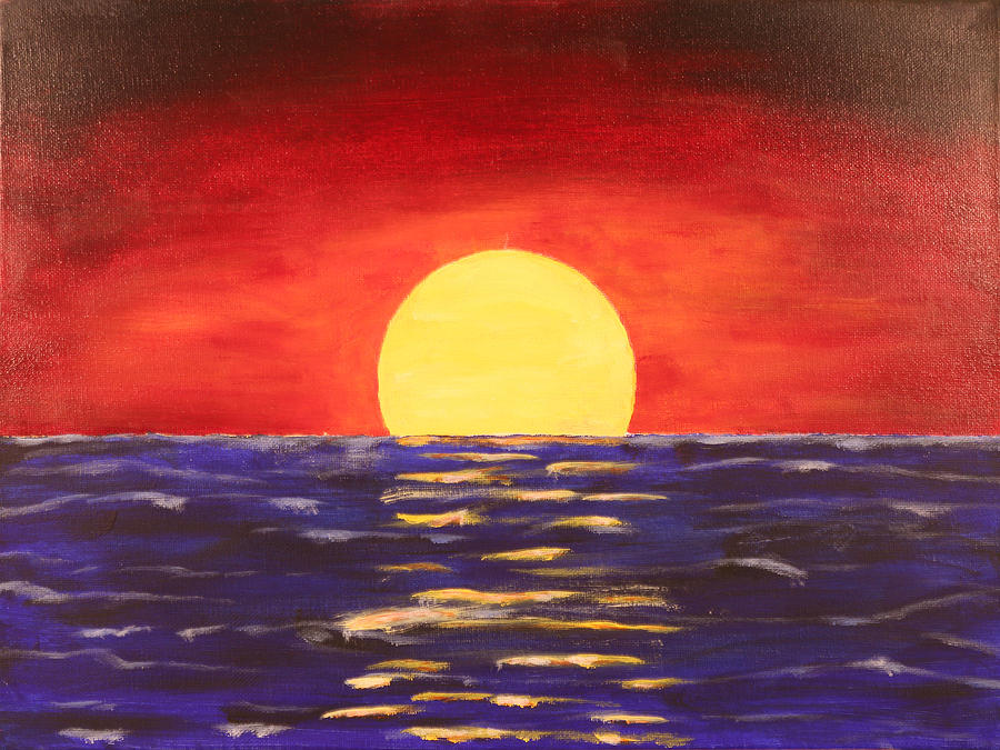Sunset Painting by David Stasiak