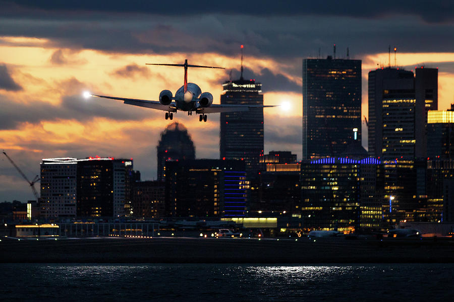 Boston Photograph - Sunset Destination by Christopher Villandry