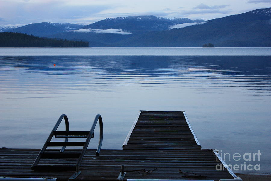 Sunset Dock at Priest Lake Photograph by Carol Groenen