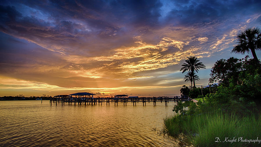 Sunset Dock Photograph by Dillon Kalkhurst