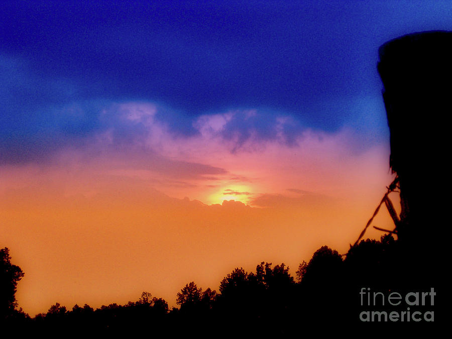 Sunset Photograph - Sunset Down on the Farm by Karin Everhart