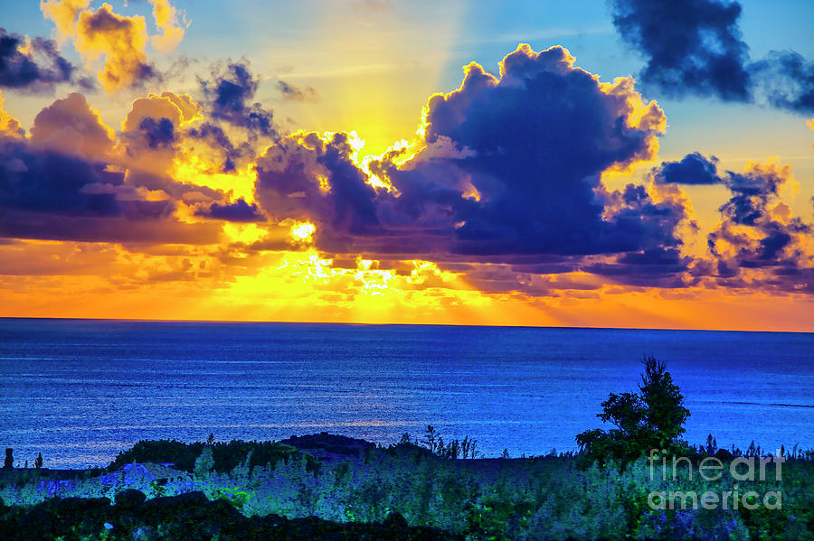 Sunset Easter Island Photograph by Rick Bragan
