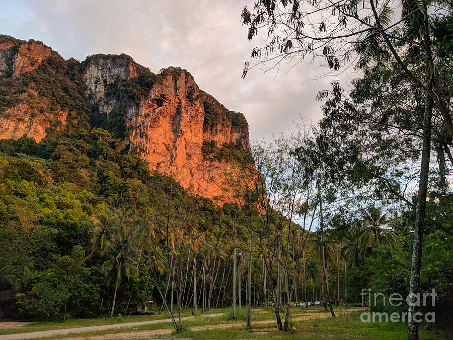 Thailand Photograph - Sunset eflecting On Cliffs Thailand by Nicholas Braman Thailand Photograph - Sunset eflecting On Cliffs Thailand by Nicholas Braman