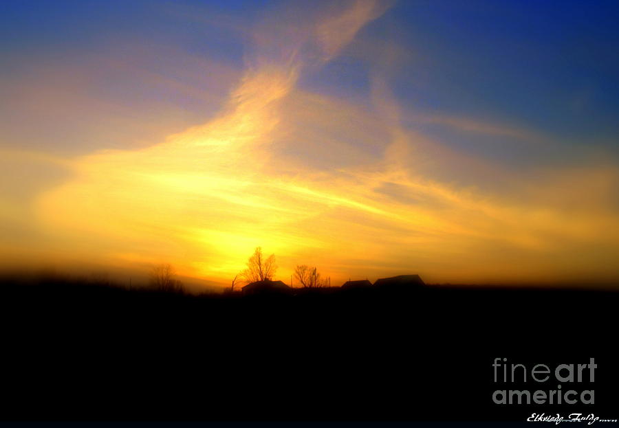 Sunset Photograph - Sunset by Elfriede Fulda