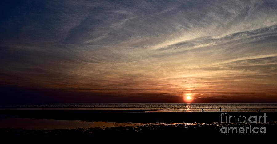 Sunset Encounter - First Encounter Beach Photograph by Debra Banks