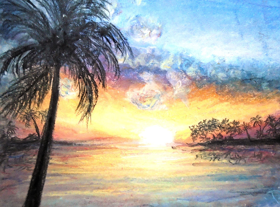 Sunset Exotics Pastel by Jen Shearer