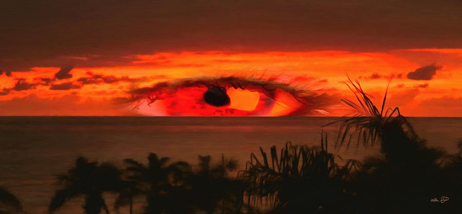 Sunset Painting - Sunset Eye 2106 by Lola Villalobos