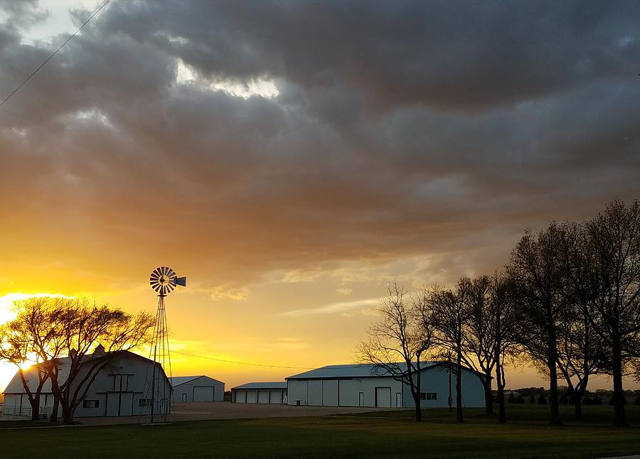 Sunset Farm Photograph by Caryl J Bohn