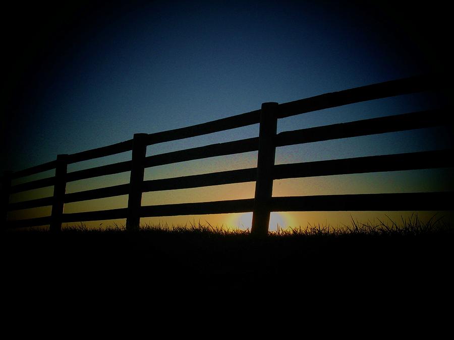 Sunset Fence Photograph by Joyce Kimble Smith