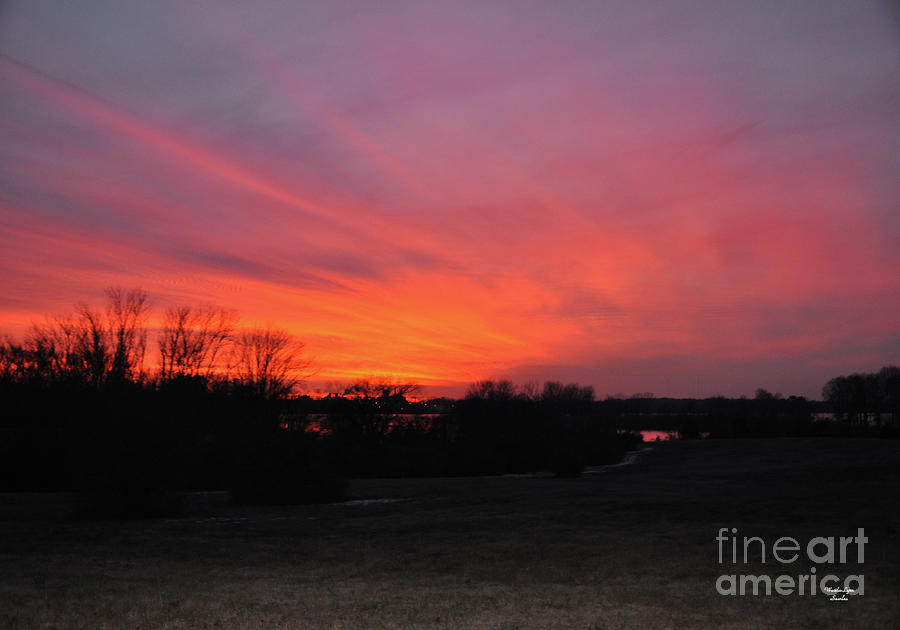 Sunset Fiery Sky Photograph by Wanda-Lynn Searles - Fine Art America