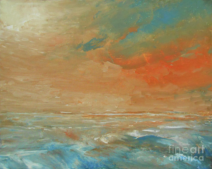 Sunset Fiesta Painting by Jane See