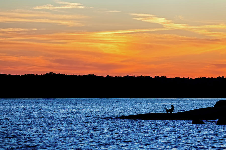 sunset fisherman by Peter Pauer sunset fisherman by Peter Pauer
