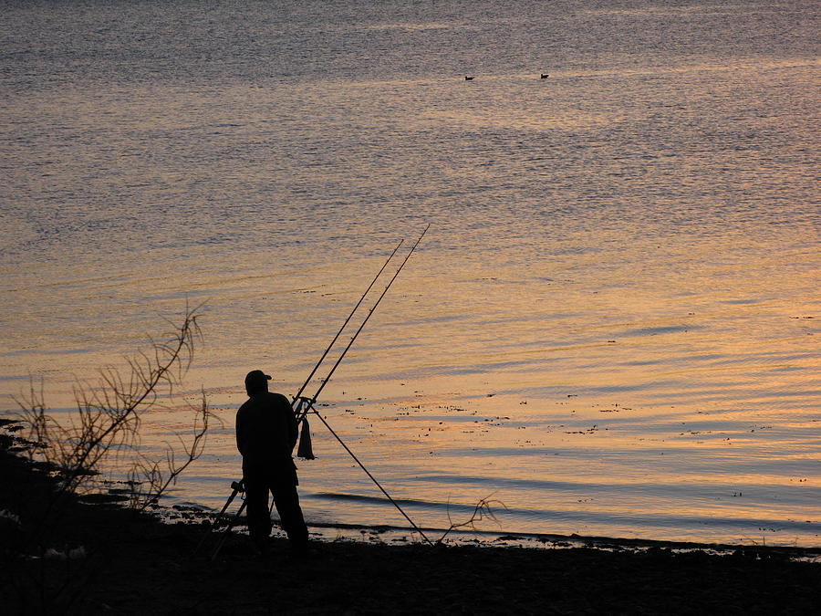 Sunset Fishing on the Loch Photograph by Joseph Noonan