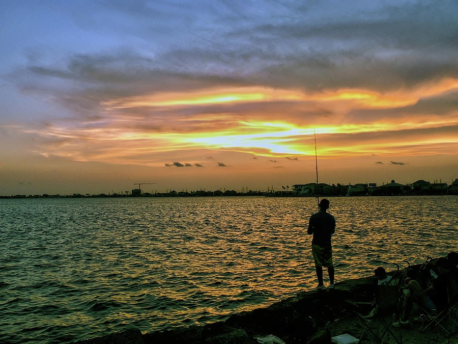 Sunset Fishing Photograph