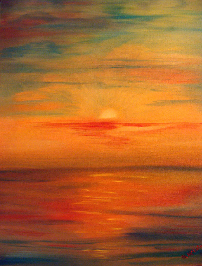 Sunset for Greg Painting by Brenda Goetzinger - Fine Art America