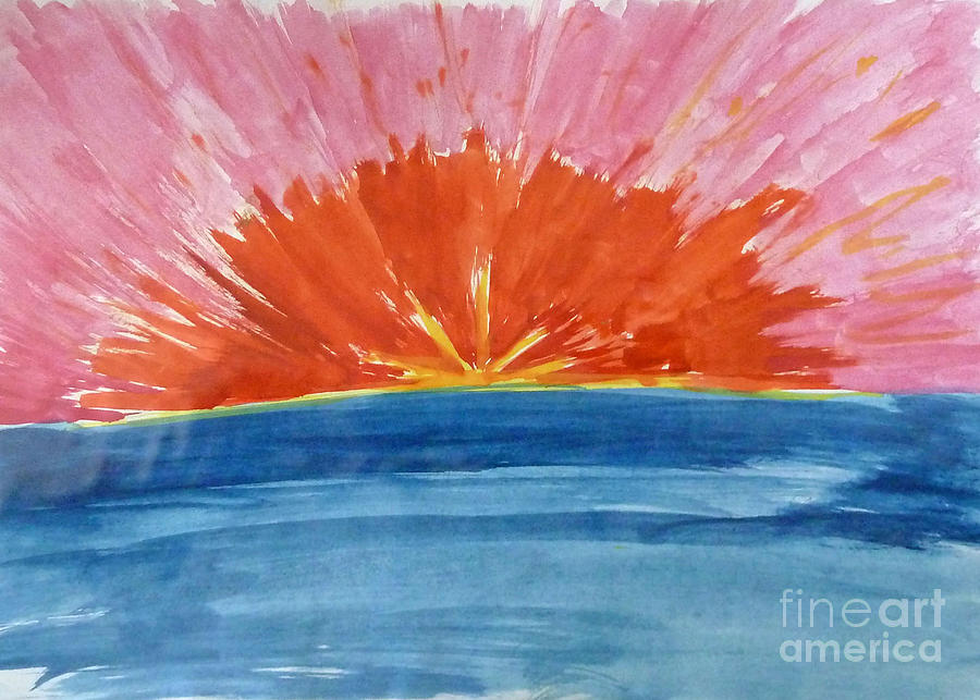 Sunset Painting by Francesca Mackenney