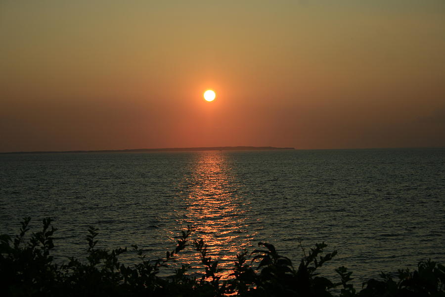 Sunset from Montauk Photograph by Christopher J Kirby